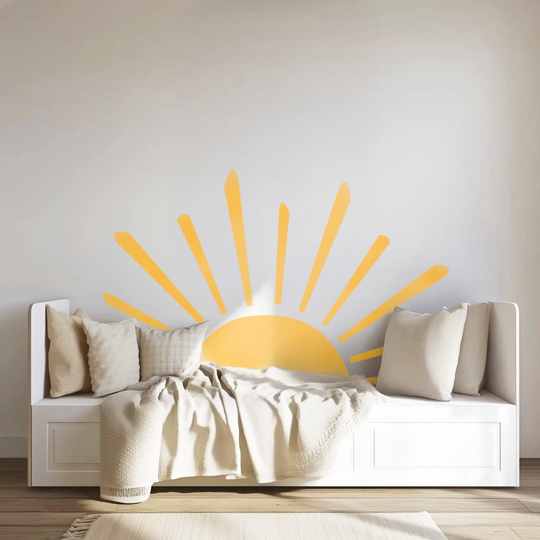 Sun Wall Decal – Extra-Large Eco-Friendly & Child-Safe Sticker for Nursery or Playroom Decor