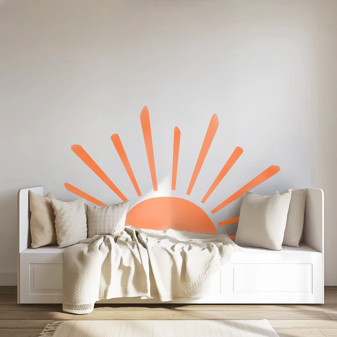 Big Sun Wall Decals β XXL Reusable Eco-Friendly Sticker for Nursery, Playroom & Bedroom Decor