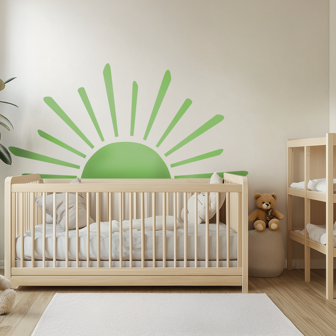Big Sun Wall Decals β XXL Reusable Eco-Friendly Sticker for Nursery, Playroom & Bedroom Decor