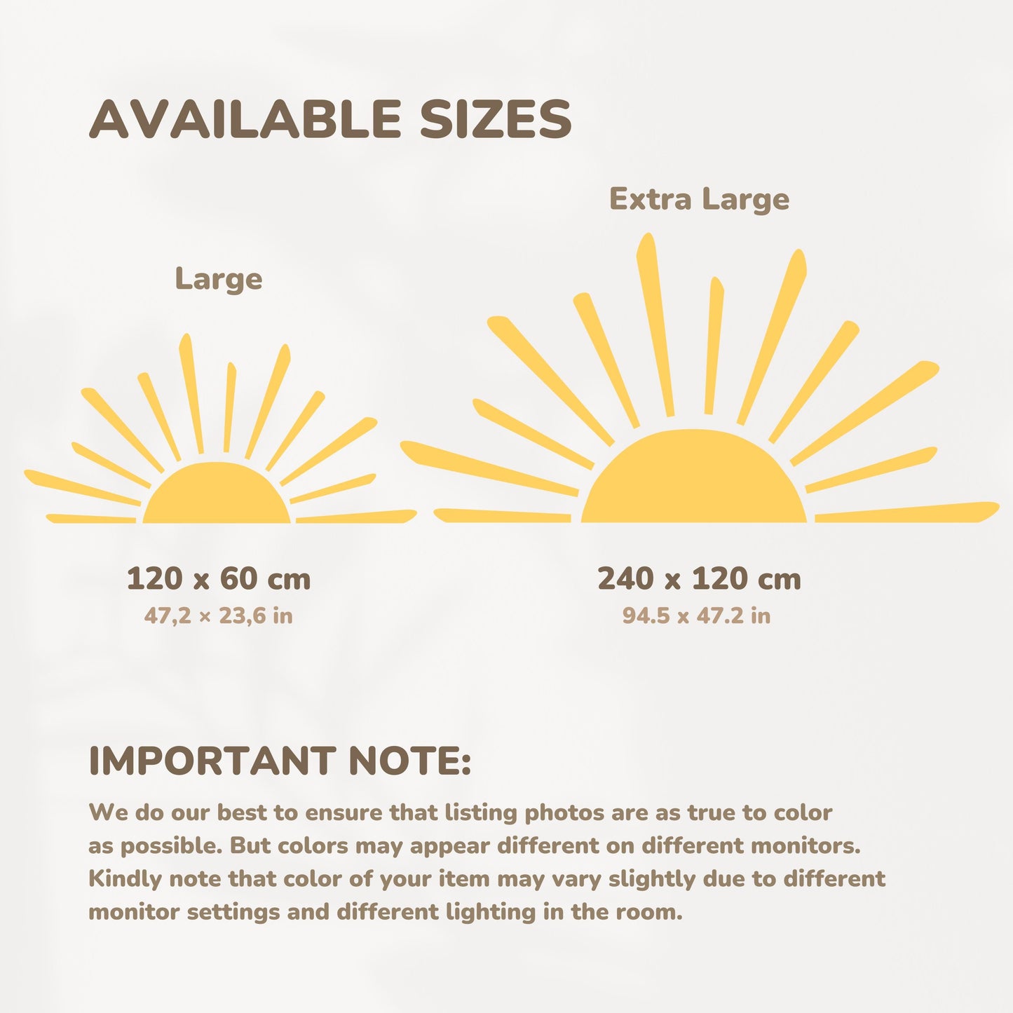 Autocollants muraux Big Sun – Autocollants XXL réutilisables et écologiques pour la décoration de la chambre d'enfant, de la salle de jeux et de la chambre
