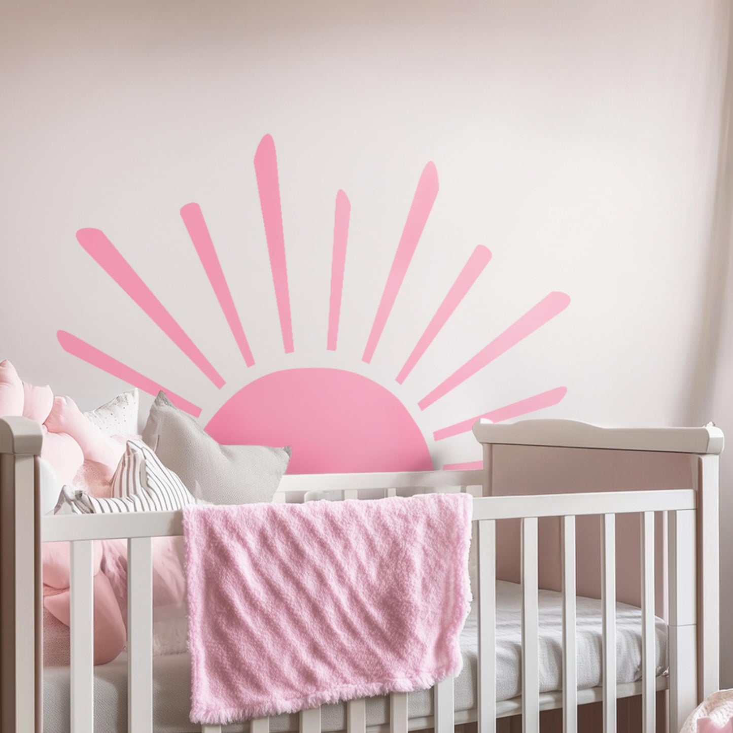 Autocollants muraux Big Sun – Autocollants XXL réutilisables et écologiques pour la décoration de la chambre d'enfant, de la salle de jeux et de la chambre
