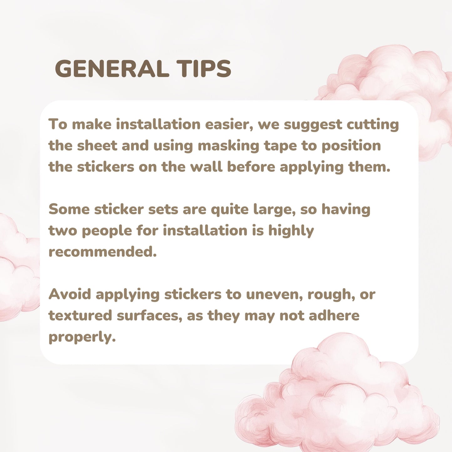 Bear Fishing on Cloud Wall Decals β XL & XXL Non-Toxic Reusable Watercolor-Style Kids' Room Decor with Stars and Dreamy Sky Elements