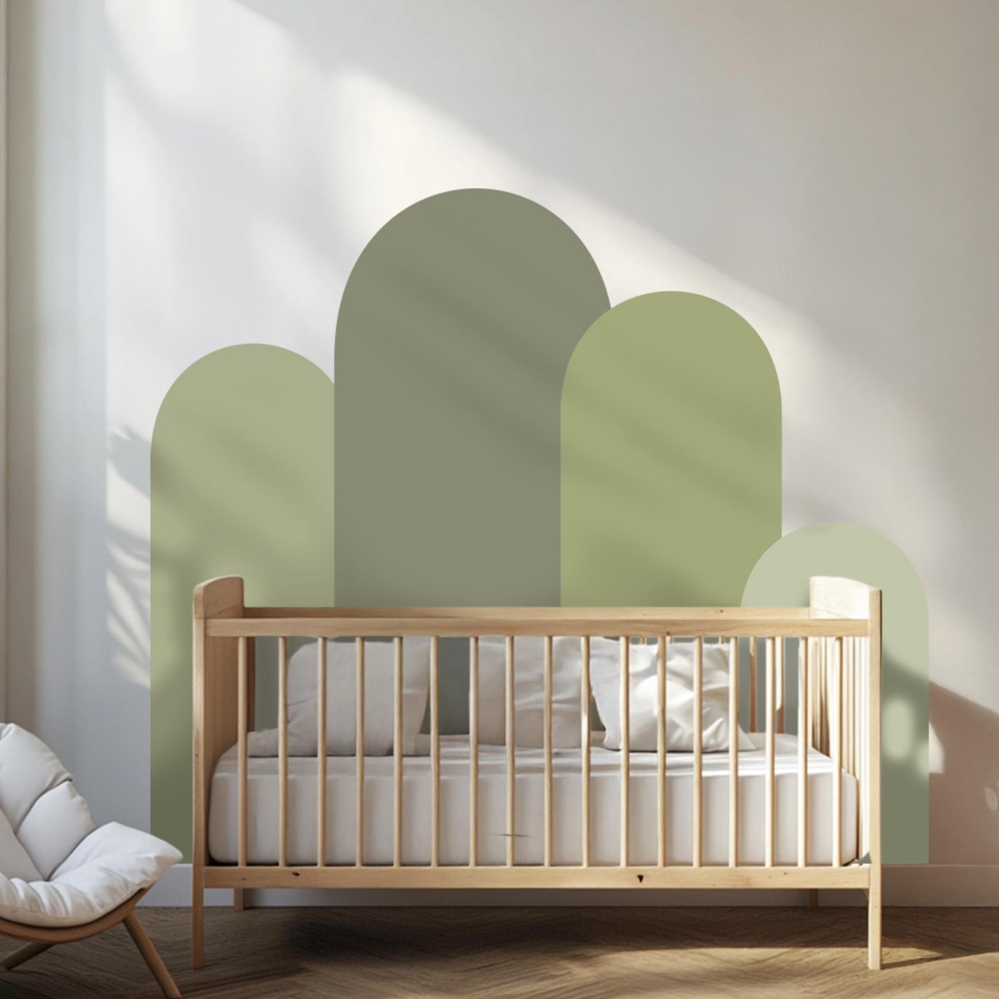 Boho Arch Wall Decals – Earthy Minimalist Room Decor, Repositionable & PVC-Free Stickers for Every Interior