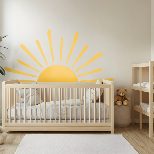 Sun Wall Decal – Extra-Large Eco-Friendly & Child-Safe Sticker for Nursery or Playroom Decor