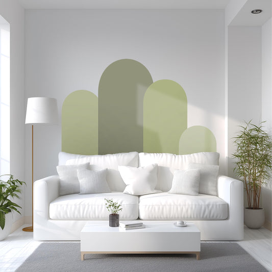 Boho Arch Wall Decals – Earthy Minimalist Room Decor, Repositionable & PVC-Free Stickers for Every Interior